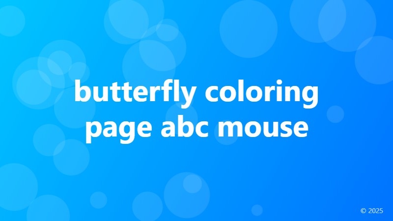 butterfly coloring page abc mouse